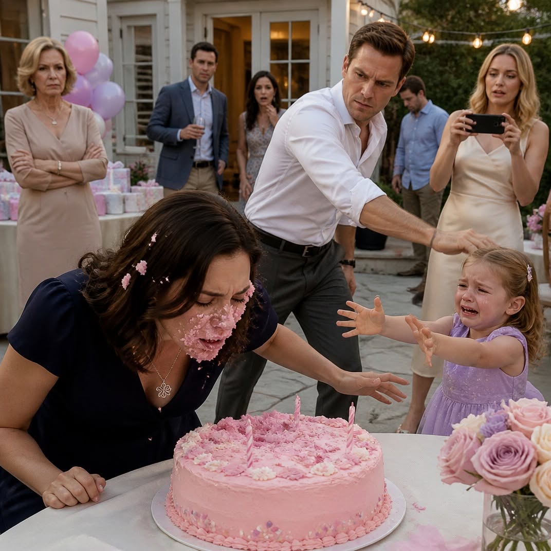 My husband pushed my face into our four-year-old daughter’s birthday cake while forty-seven guests watched, then told everyone I had taken Lily during an emotional breakdown when I left that night. For a while, his version was the one people repeated