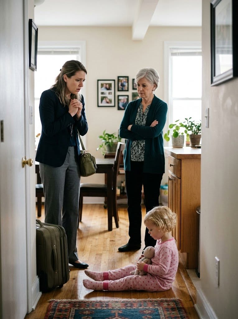 When I came home from a trip, I froze in the doorway. My three-year-old daughter’s hair had been cut without anyone telling me, and she stood silently beside my mother-in-law, who said, “She had to learn a lesson about taking something that didn’t belong to her.