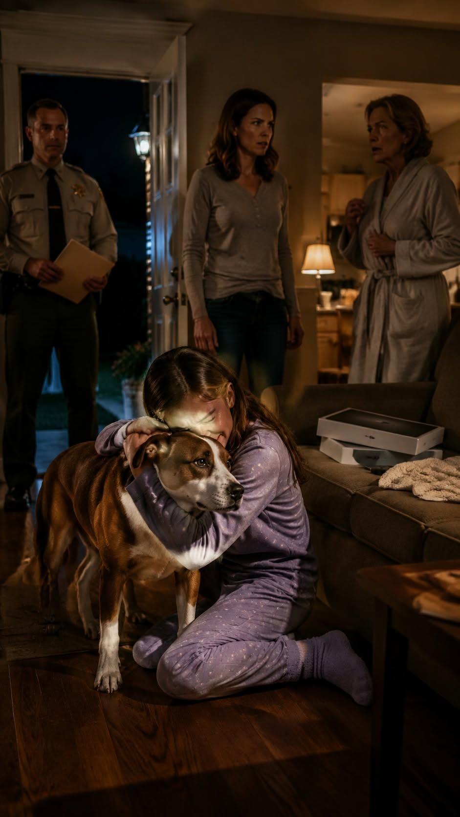 I came home to find my nine-year-old daughter clutching her dog’s empty collar—and the truth was far worse than I imagined.