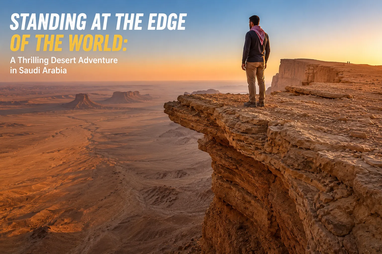 Standing at the Edge of the World: A Thrilling Desert Adventure in Saudi Arabia