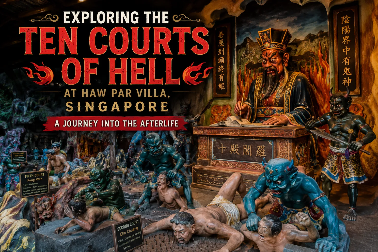 Exploring the Ten Courts of Hell at Haw Par Villa, Singapore: A Journey Into the Afterlife