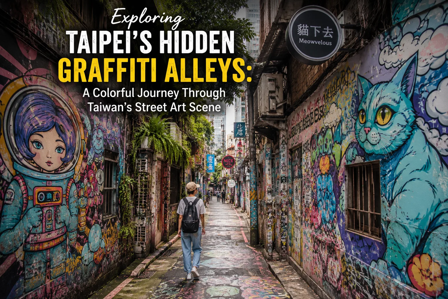 Exploring Taipei’s Hidden Graffiti Alleys: A Colorful Journey Through Taiwan’s Street Art Scene