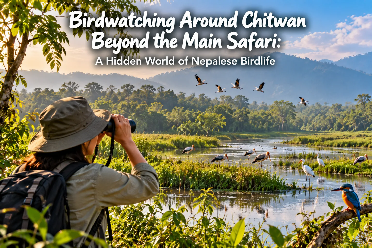 Birdwatching Around Chitwan Beyond the Main Safari: A Hidden World of Nepalese Birdlife