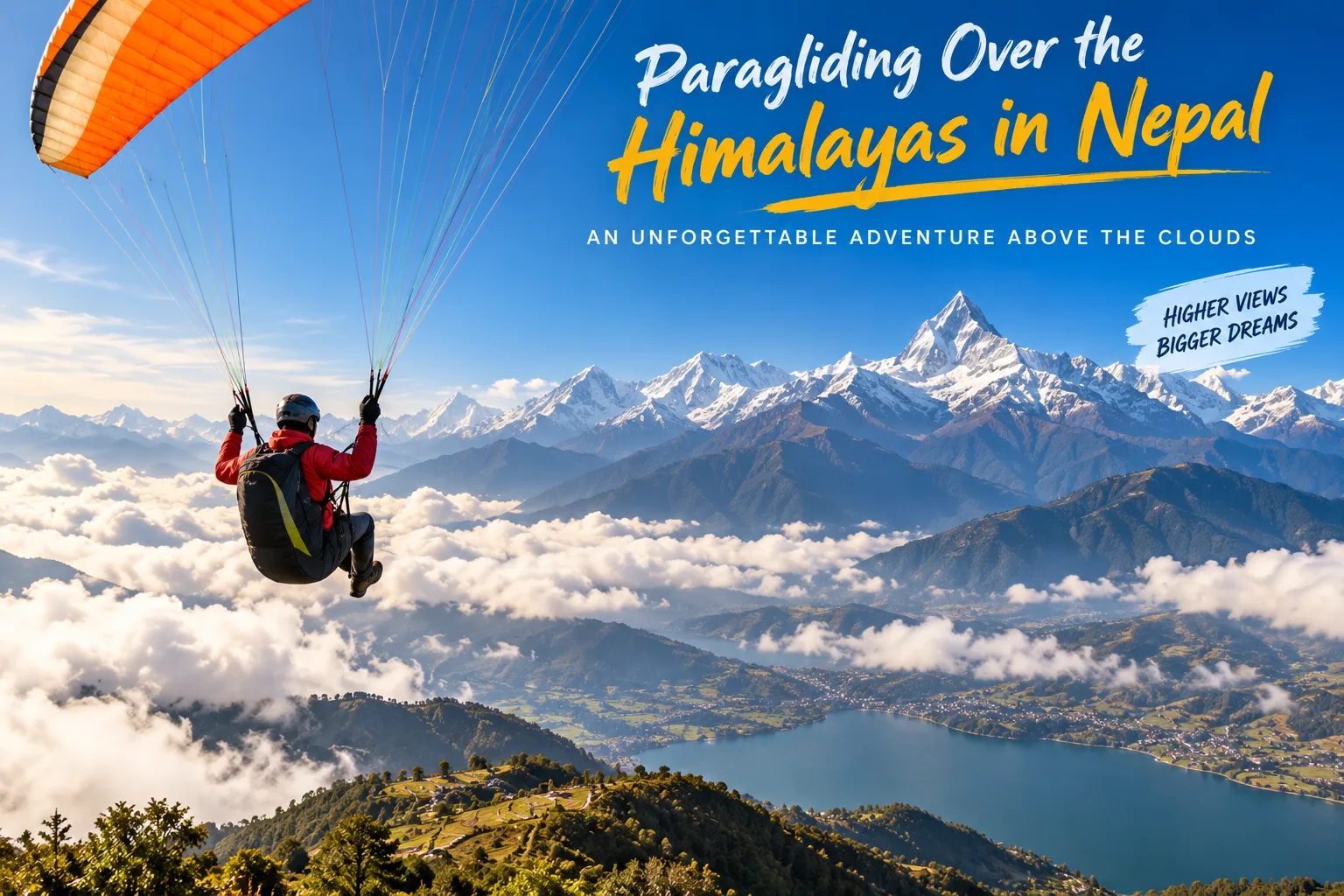 Paragliding Over the Himalayas in Nepal: An Unforgettable Adventure Above the Clouds