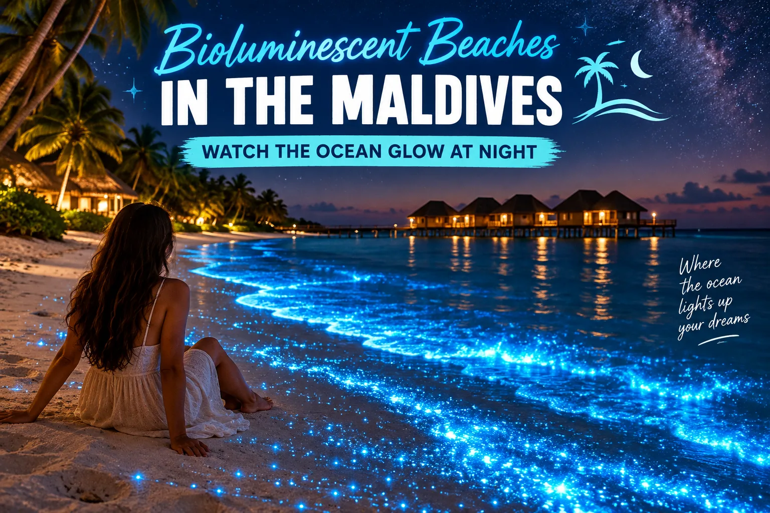 Bioluminescent Beaches in the Maldives: Watch the Ocean Glow at Night