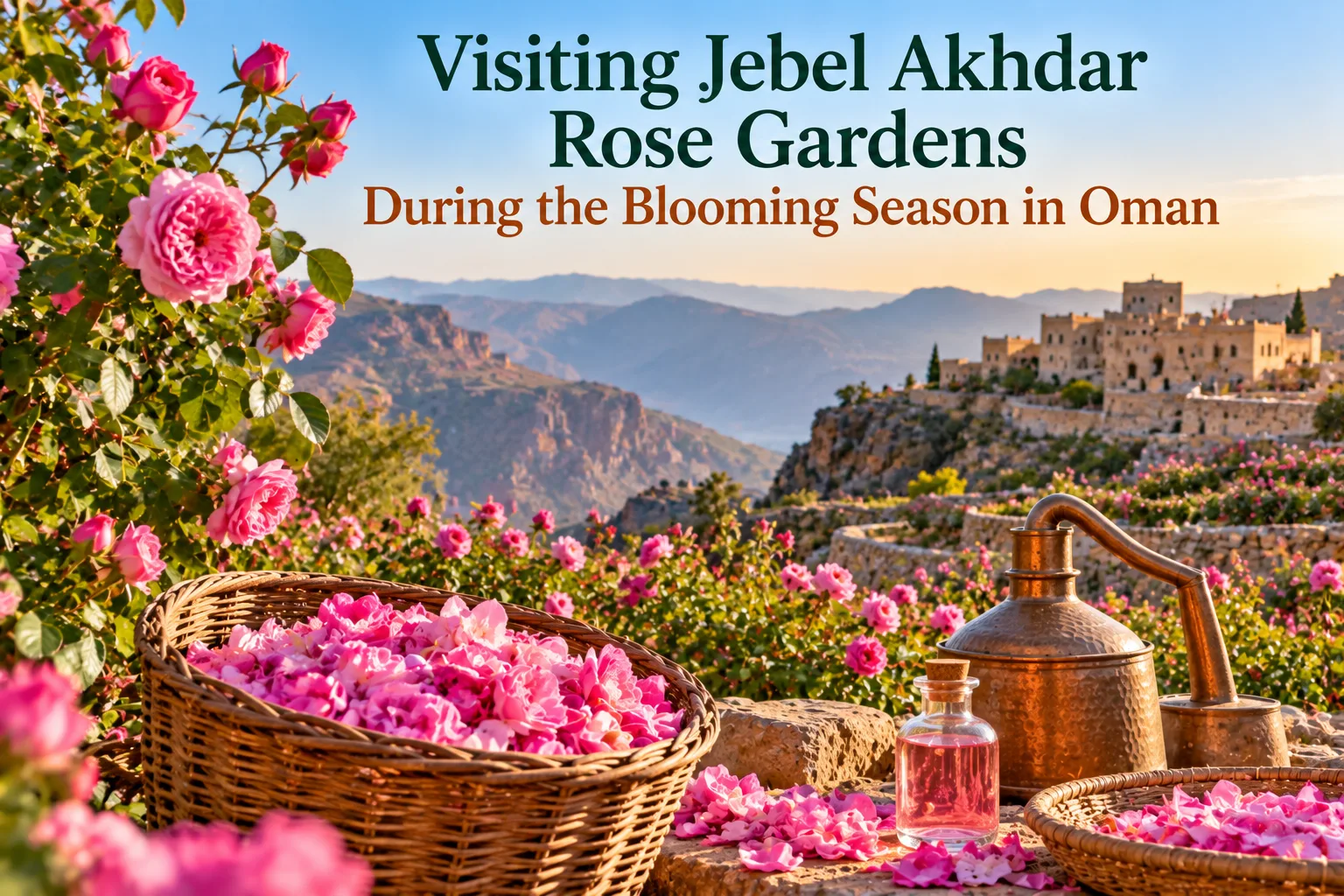Visiting Jebel Akhdar Rose Gardens During the Blooming Season in Oman