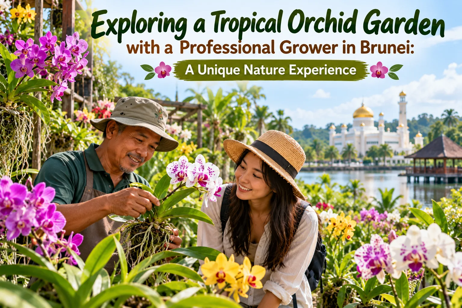 Exploring a Tropical Orchid Garden with a Professional Grower in Brunei: A Unique Nature Experience