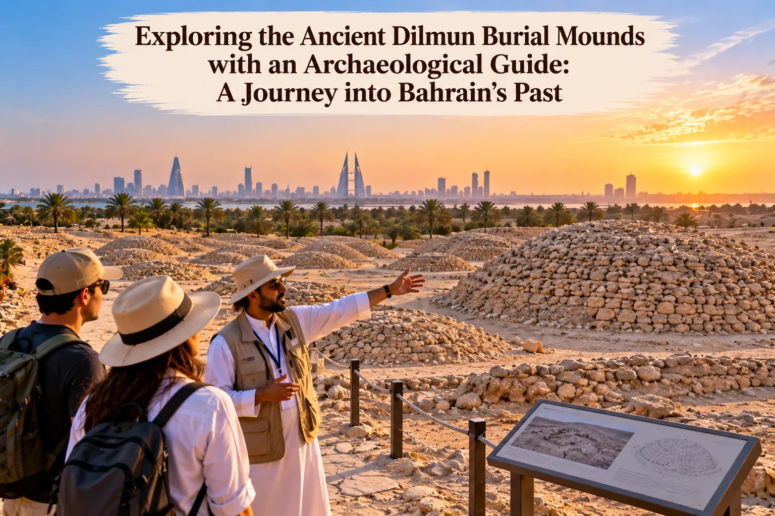 Exploring the Ancient Dilmun Burial Mounds with an Archaeological Guide: A Journey into Bahrain’s Past