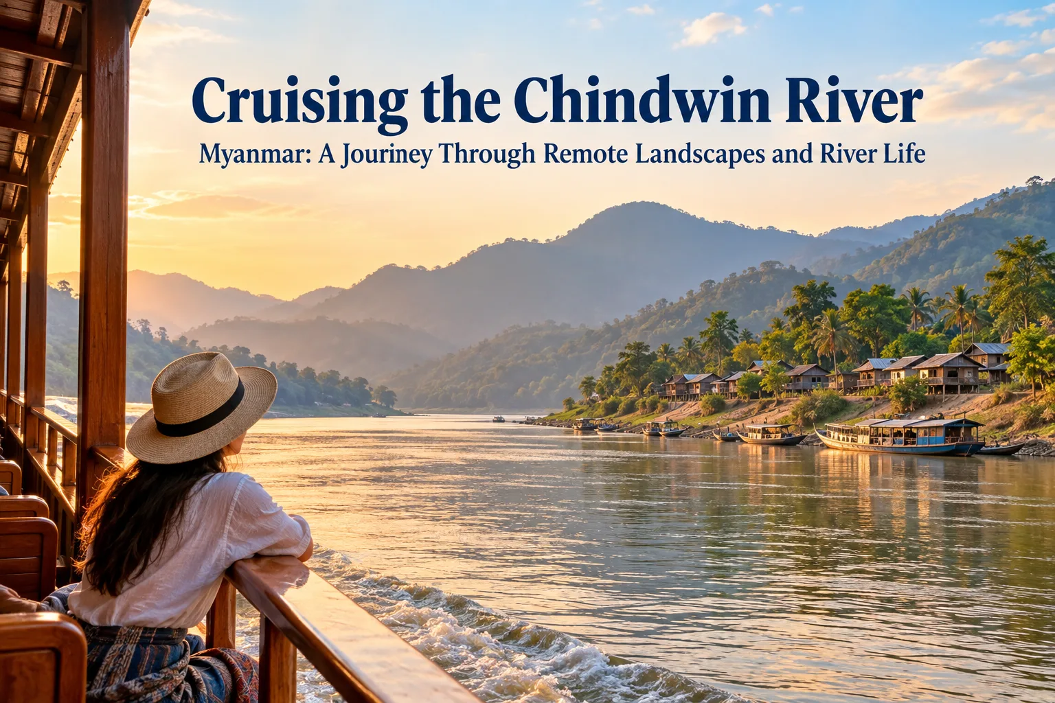 Cruising the Chindwin River, Myanmar: A Journey Through Remote Landscapes and River Life