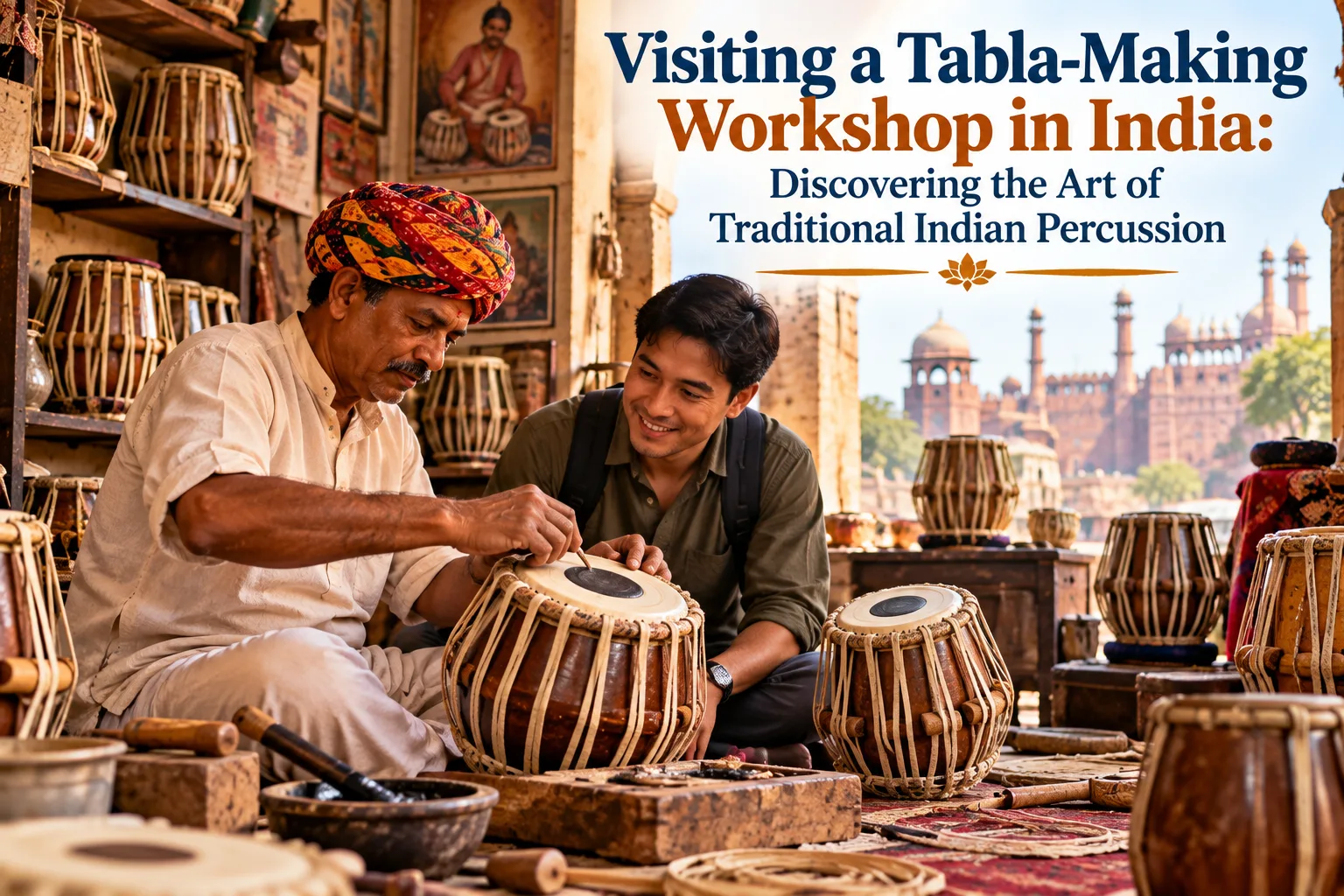 Visiting a Tabla-Making Workshop in India: Discovering the Art of Traditional Indian Percussion