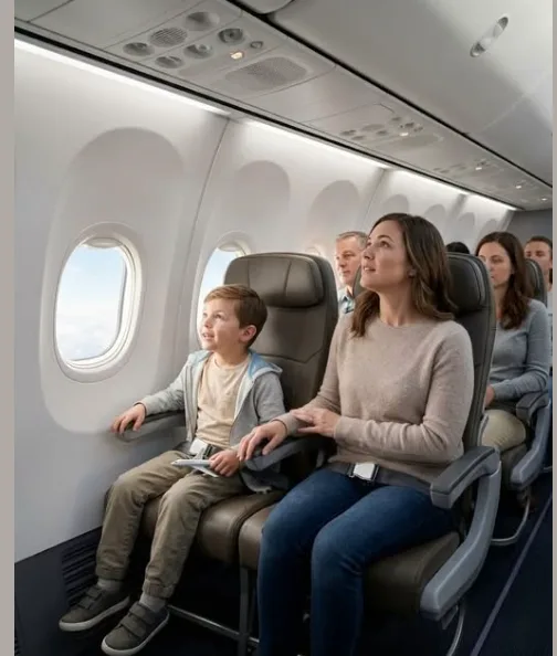 My Son and I Snuck Onto My Pilot Husband’s Flight to Surprise Him—Then His Cockpit Announcement Over the PA Froze the Entire Cabin