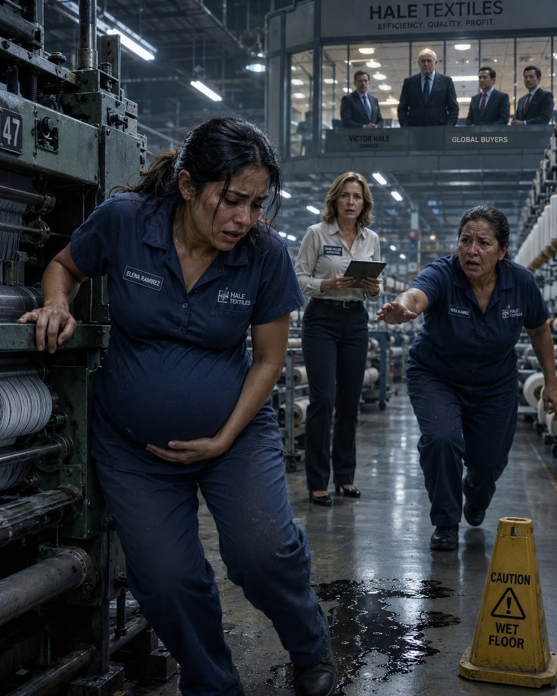 THE PREGNANT FACTORY WORKER FORCED TO STAND UNTIL SHE COLLAPSED