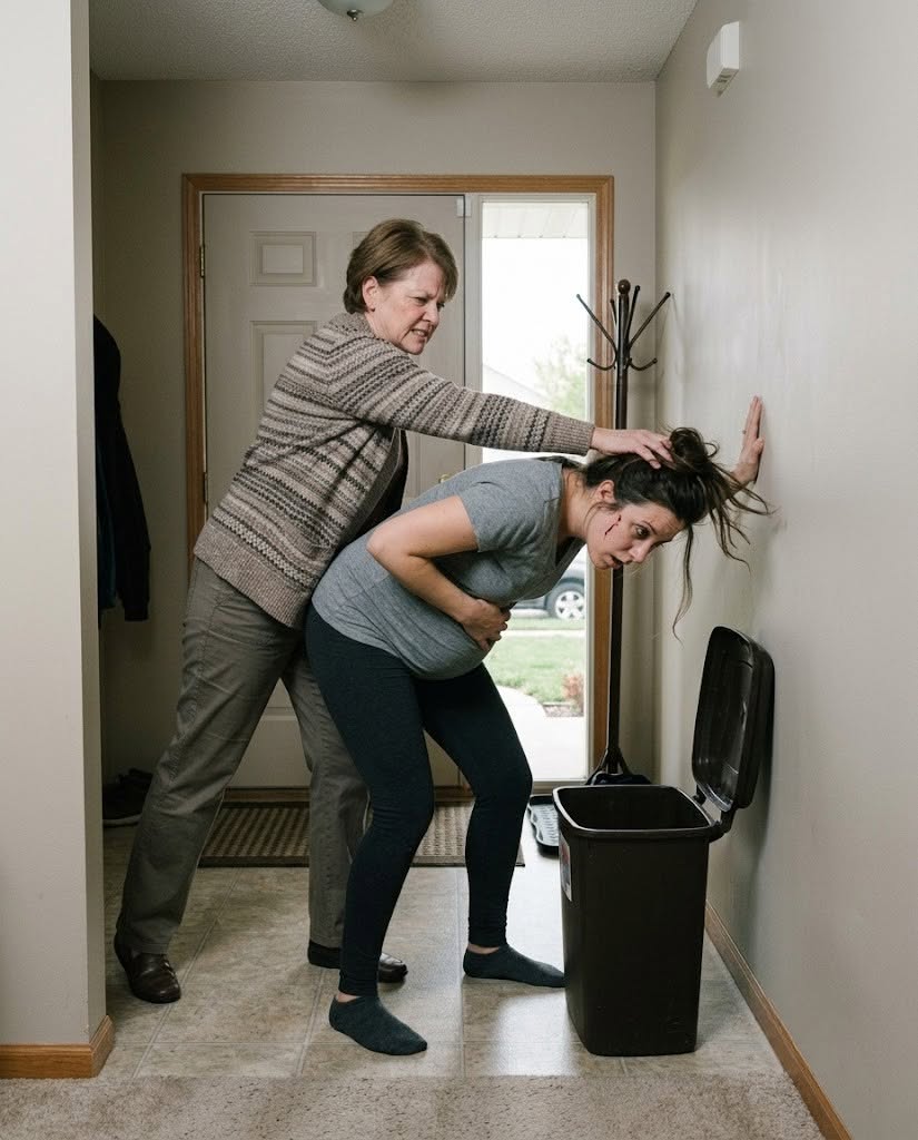 THE PREGNANT WIFE WAS SLAPPED AND LOCKED INSIDE BY HER HUSBAND AND MOTHER-IN-LAW