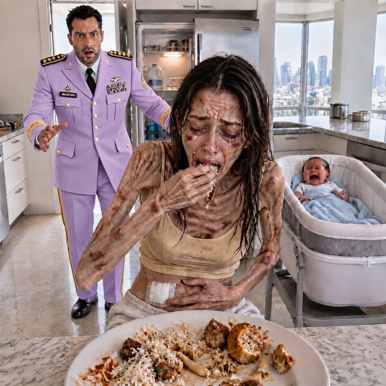 THE HUSBAND FOUND HIS NEWBORN SON FREEZING AND WIFE BLEEDING OUT