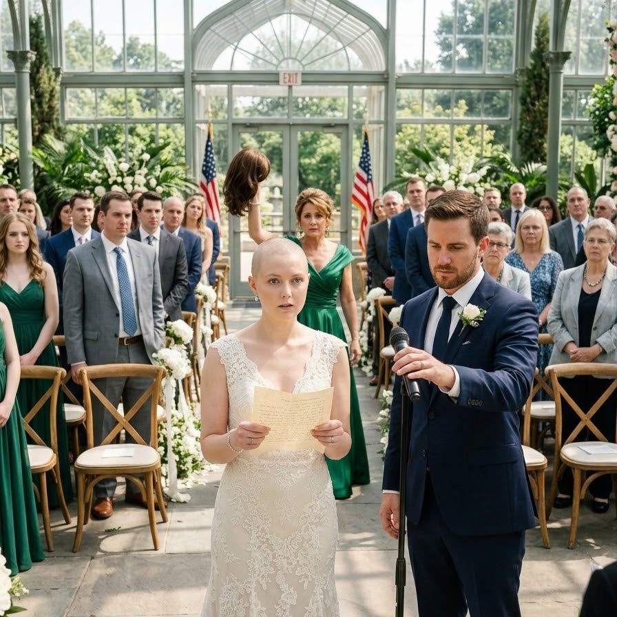The Cruel Mother Ripped Off the Bride’s Wig at the Altar to Humiliate Her Cancer Baldness