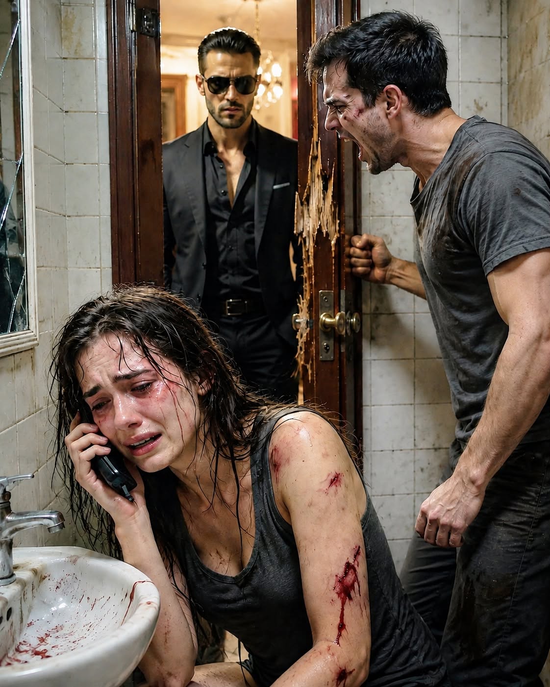 Can You Come Save Me?” The Waitress Whispered Into the Phone As Her Husband Smashed Her Arm—Then the Most Feared Mafia Boss in the City Walked Through Her Door