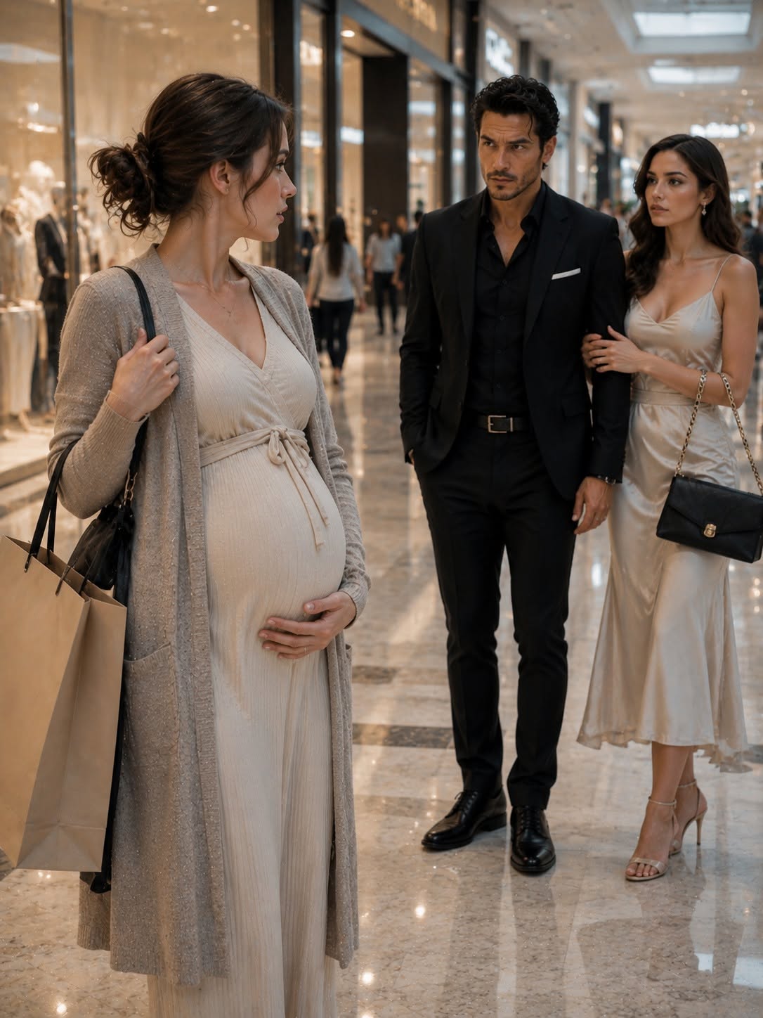 Mafia Boss Ex-Husband Discovers the 8-Month Pregnant Wife He Thought He Lost Standing in a Luxury Boutique