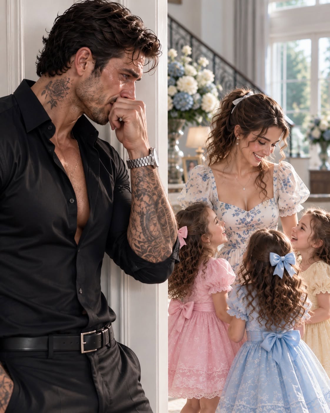 Billionaire Father Freezes As His Three Mute Daughters Break 14 Months of Silence—Only to Whisper That Their Mother’s Killer Is Still Living Inside His Mansion!