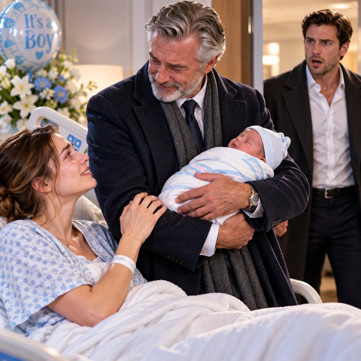 My Husband Abandoned Me in Labor for His Mother’s Birthday Dinner—Then Came Home Three Days Later to Find a Billionaire Holding Our Newborn and Exposing His Secret Accounts!