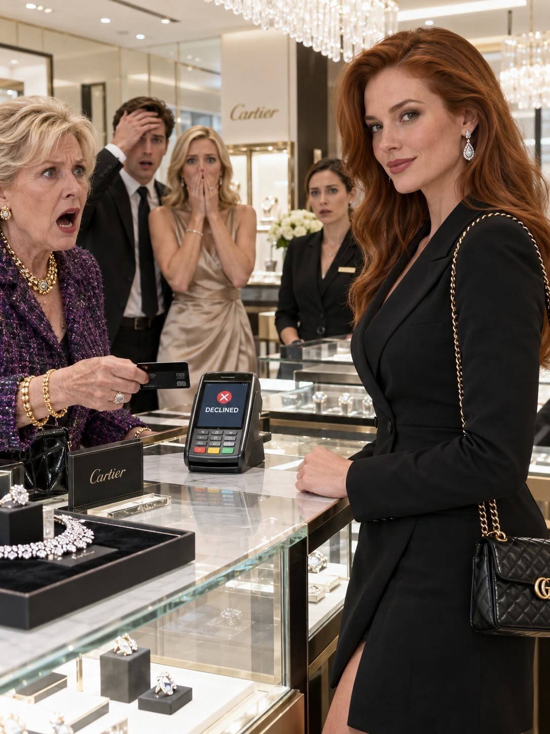 Unfaithful Husband & Toxic Mother-in-Law Try to Buy a Luxury Mansion with My Secret Black Cards—Only to Get Humiliated When All Cards Decline!