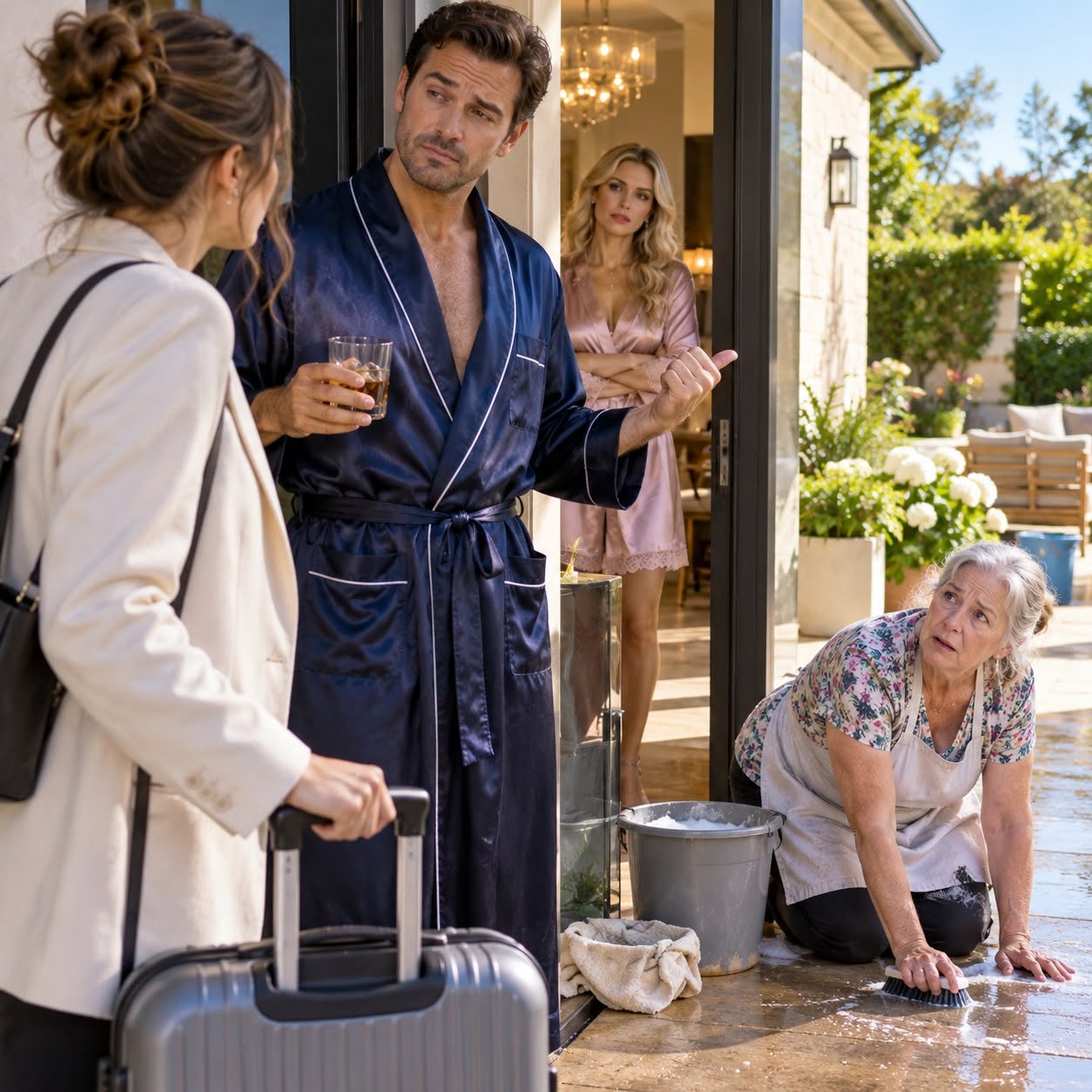I Bought My Mother A $600k House, Only To Find Her Scrubbing The Patio As A Maid For My Parasite Sister—Until My Attorney Walked In With The Police!