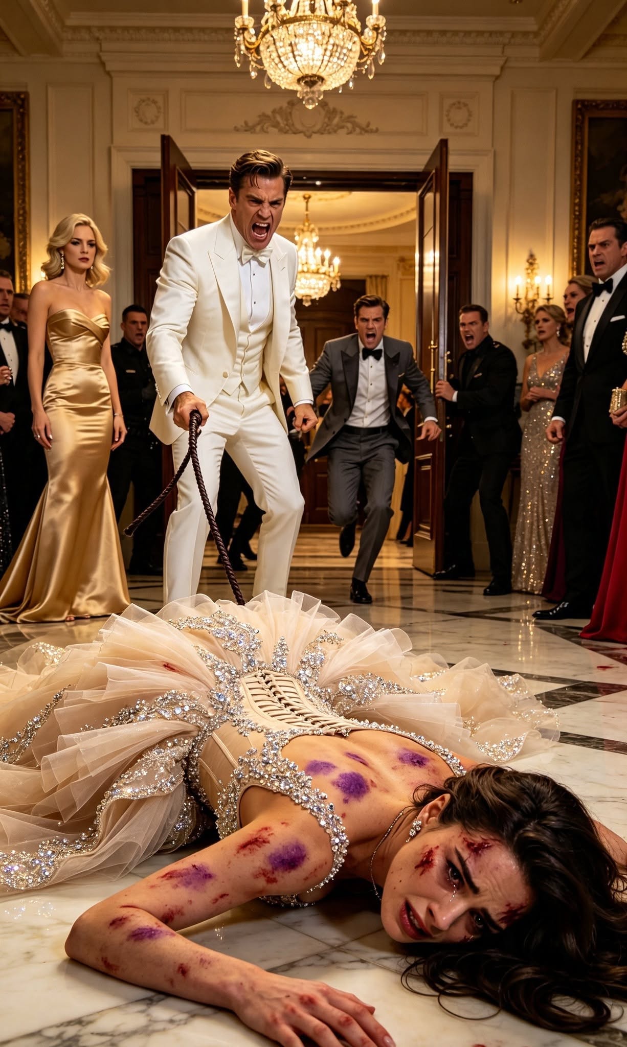 The Billionaire Husband Who Whipped Me at Our Party—Until My Five Mob Brothers Crashed the Gates and Ruined His Empire!
