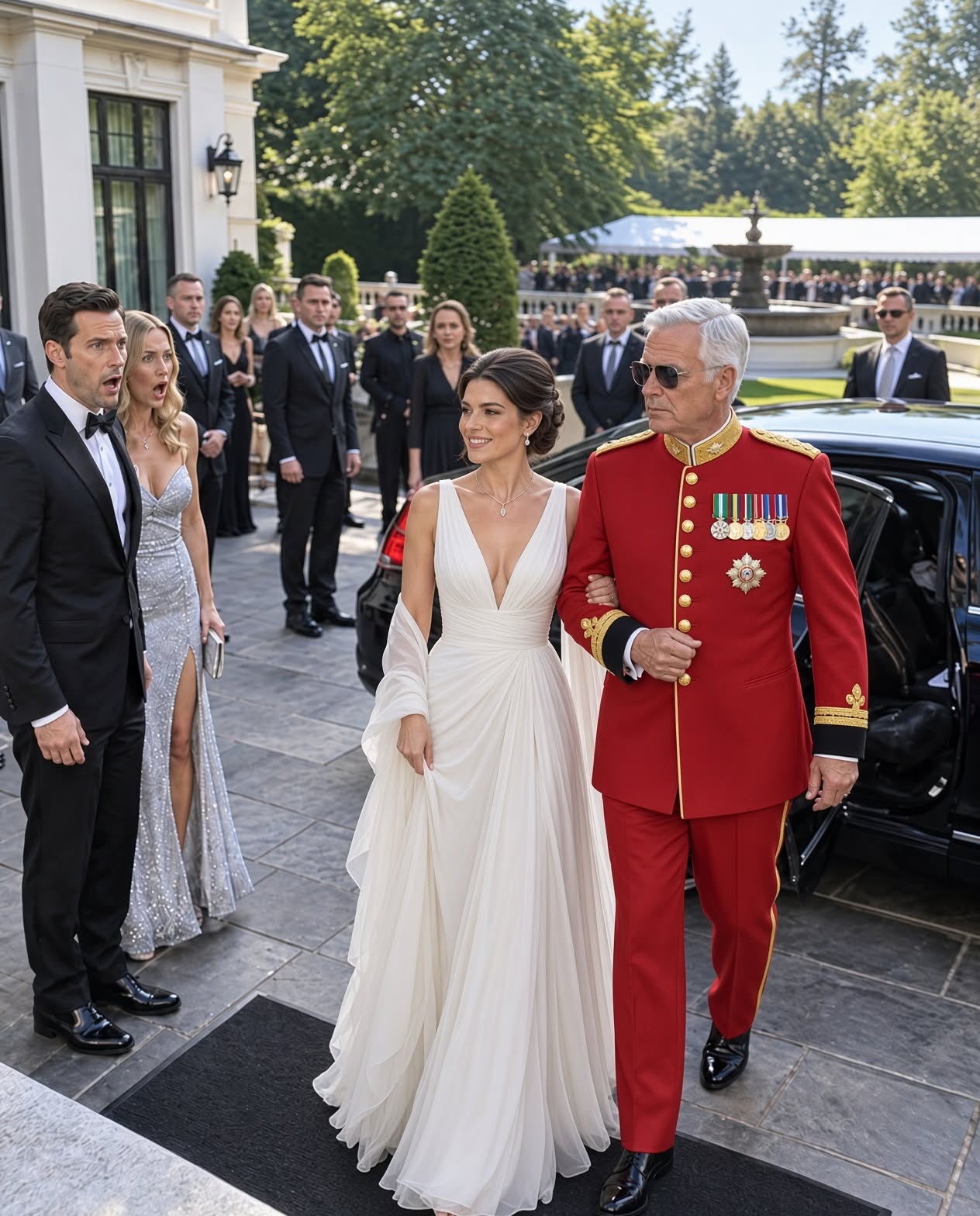 Husband Leaves Wife Home for Mistress in Worn Dress—Until Billionaire Father Crashes Gala and Destroys His Entire Empire!
