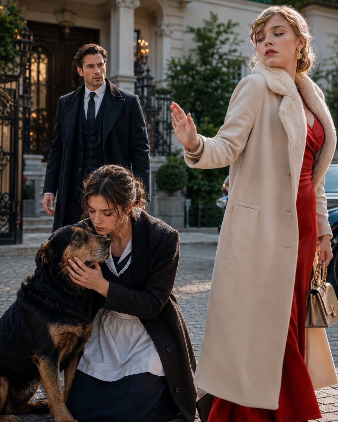 His Fiancée Abandoned the Mafia Boss’s Loyal Dog — Then a Poor Maid Did What No One Dared