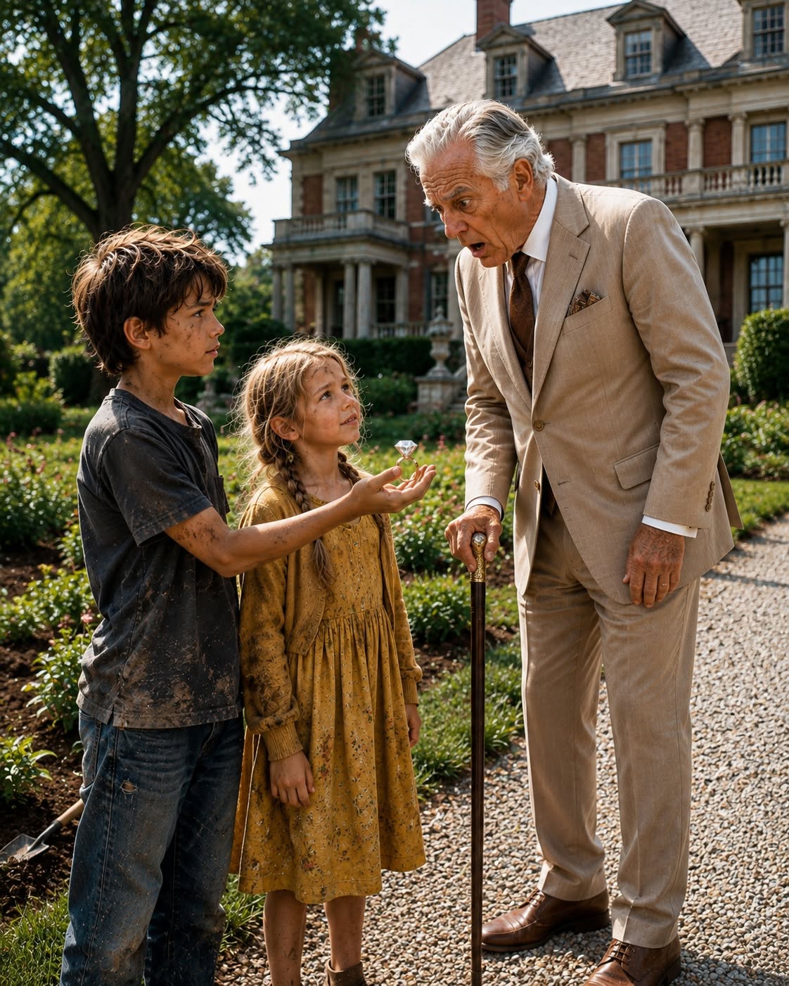 My eight-year-old sister and I showed up at a billionaire’s mansion and begged to clean his overgrown garden