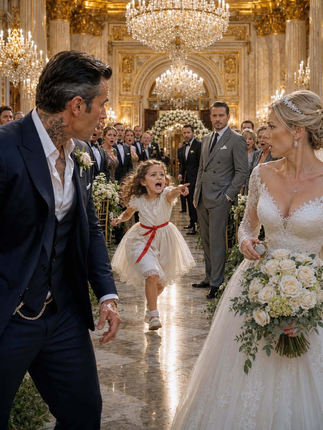 The Little Girl Screamed “Don’t Marry Her” at the Mafia Boss’s Wedding