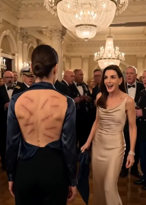 My sister ripped my blouse open at my father's lavish retirement gala and laughed,