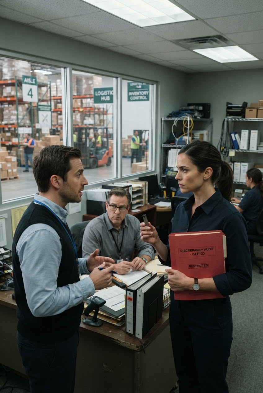 I'm back at the morning my coworker reports 'missing inventory' to the boss