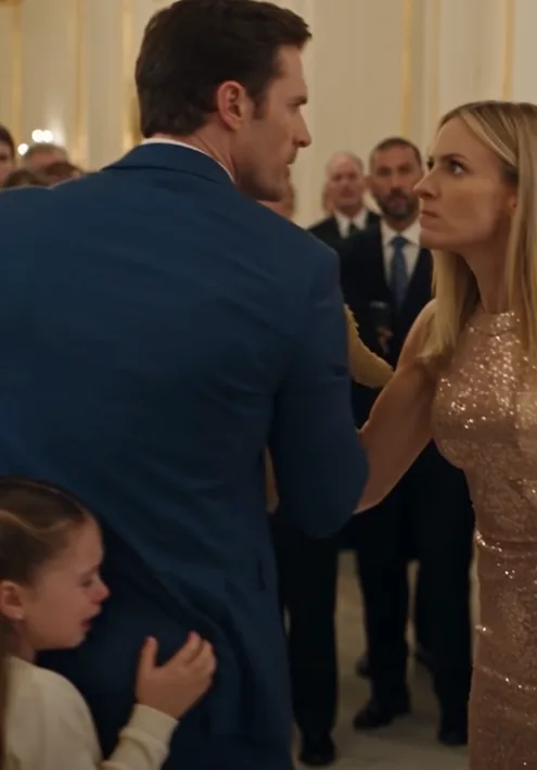 At my father’s black-tie charity gala, my new wife grabbed my eight-year-old daughter’s teddy bear and hissed