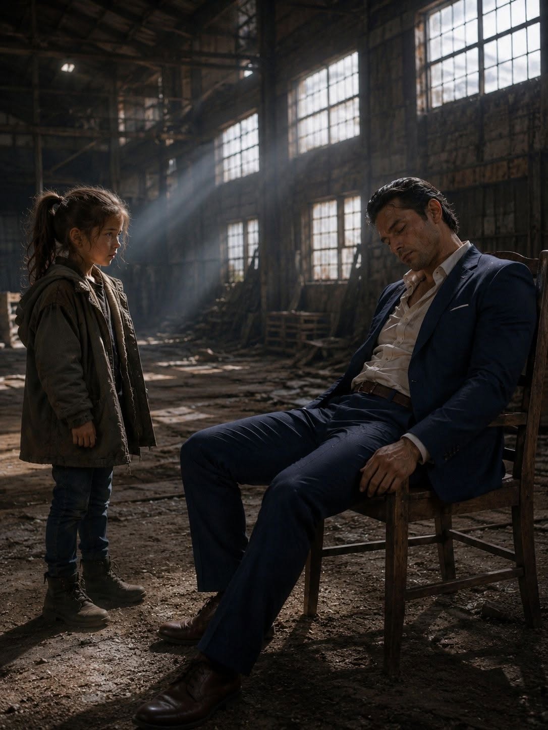 A Poor Girl Finds a Mafia Boss Tied Up in an Abandoned Warehouse
