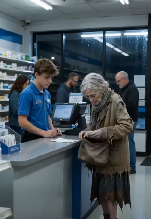 The elderly woman looked like she had nowhere else to go