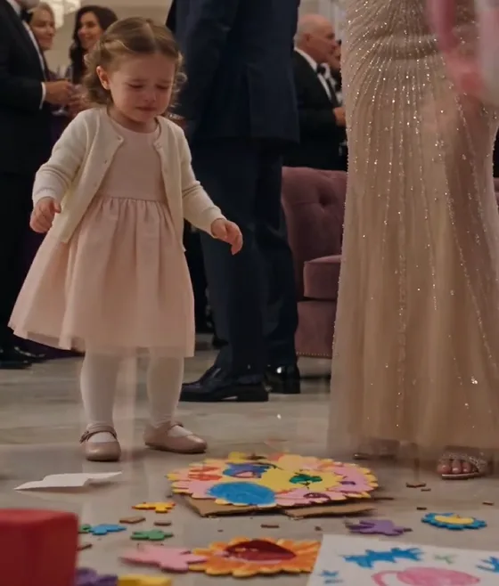 Celina Ward grabbed the backpack from three-year-old Ellie Vescari’s hands during Luciano Vescari’s engagement reception