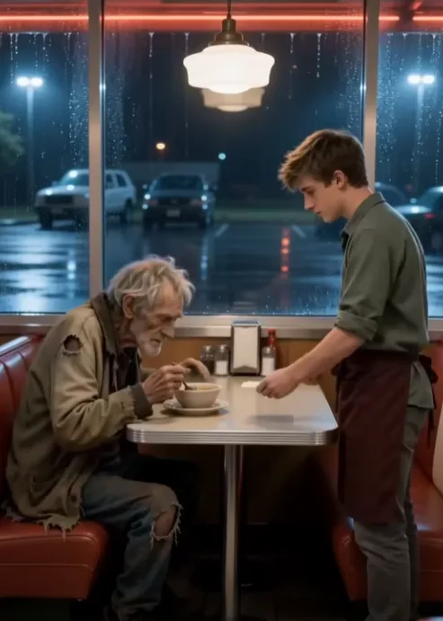 One small act of kindness may have just changed this young waiter’s life forever