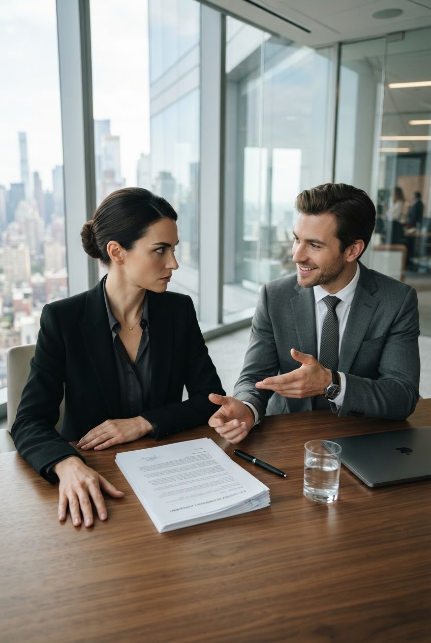 Wait — it's the morning the biggest client asks for exclusive terms.
