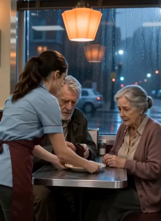 A 24-year-old waitress in Chicago was fired on the spot for paying four dollars toward an elderly couple’s dinner