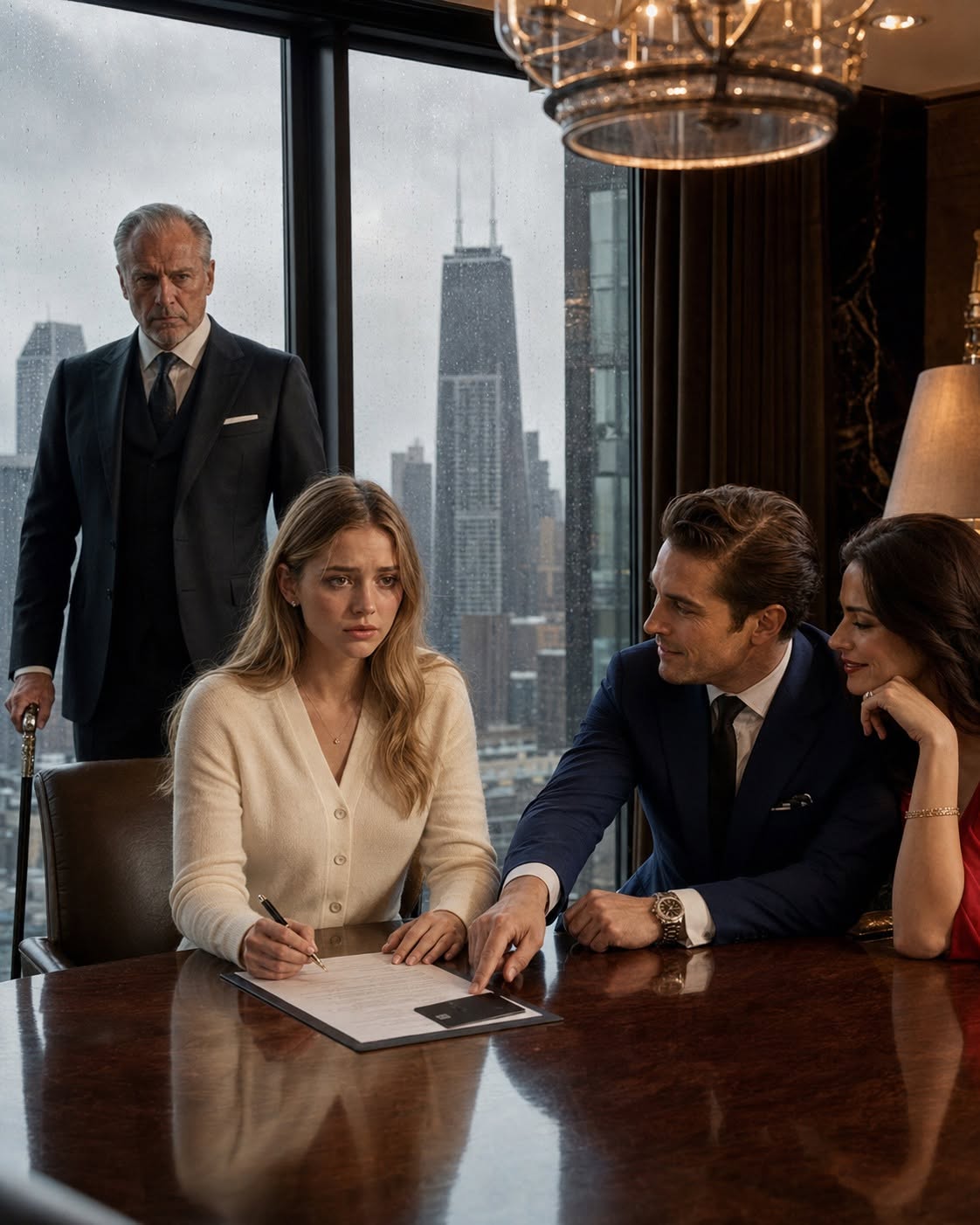 I signed the divorce papers without saying a word while my husband slid a black Amex card across the table
