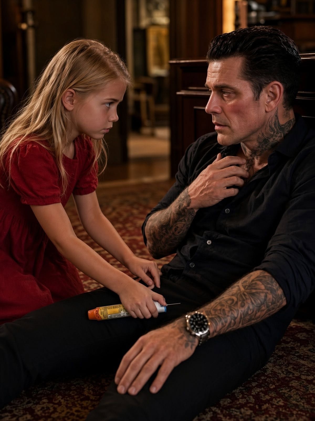 The Maid’s Toddler Saved the Mafia Boss With Her Last EpiPen—He Broke Down in Tears