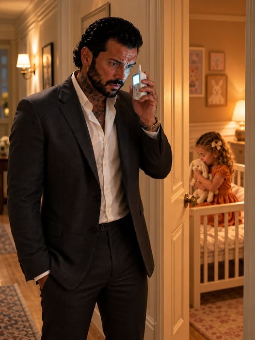 Rain pounded against the mansion glass when the baby monitor hissed to life with five terrifying words: