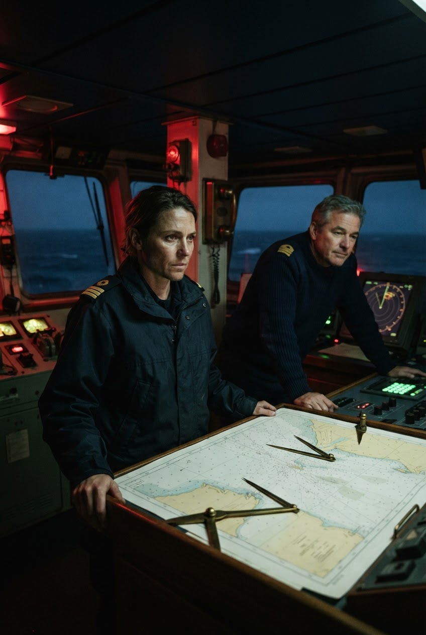 I'm standing here again — the night the ship starts taking on water. I remember how this day ends: the warning signs were there the whole time — no one listened. This time, I'm getting everyone out before it happens.