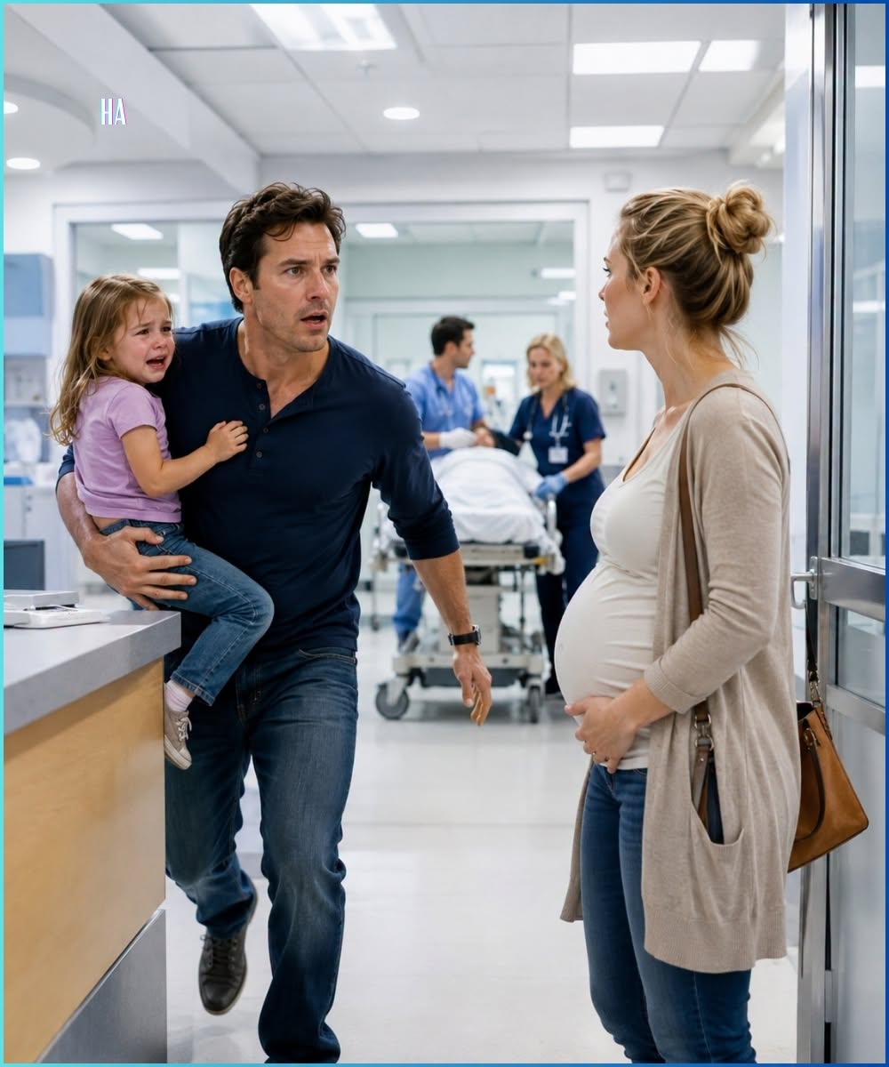 He Rushedd His Daughter to the ER and Froze When His Ex Turned Around Seven Months Pregnant With His Second Child