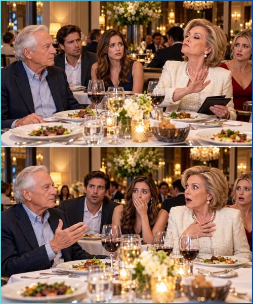My mother-in-law refused to pay for my dad’s dinner, and his next sentence made the whole table go pale.