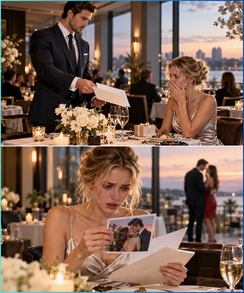 My husband sent divorce papers to our anniversary dinner, but the last photo in the envelope exposed the lie that stole five years of my life