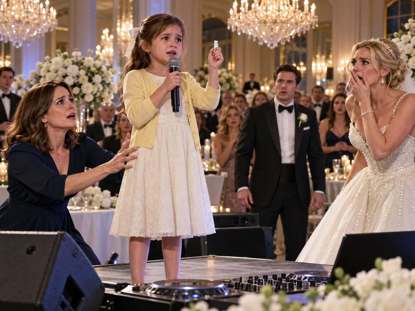 My mother laughed when my sister humiliated me at her lavish wedding, but neither of them noticed my 8-year-old daughter recording something in the bridal suite that would soon bring the entire celebration to a standstill.