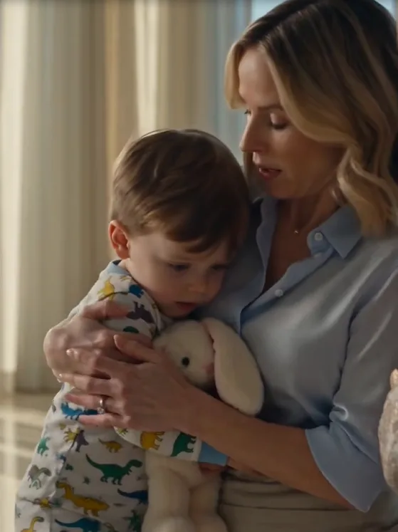 Lucinda snatches Alex’s stuffed rabbit from his arms.