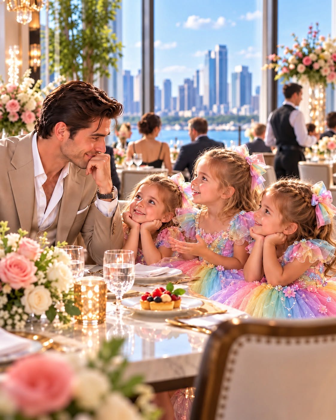 My Blind Date’s Triplet Daughters Asked If I’d Abandon Their Mom—Then the Door Opened and Everything Changed.