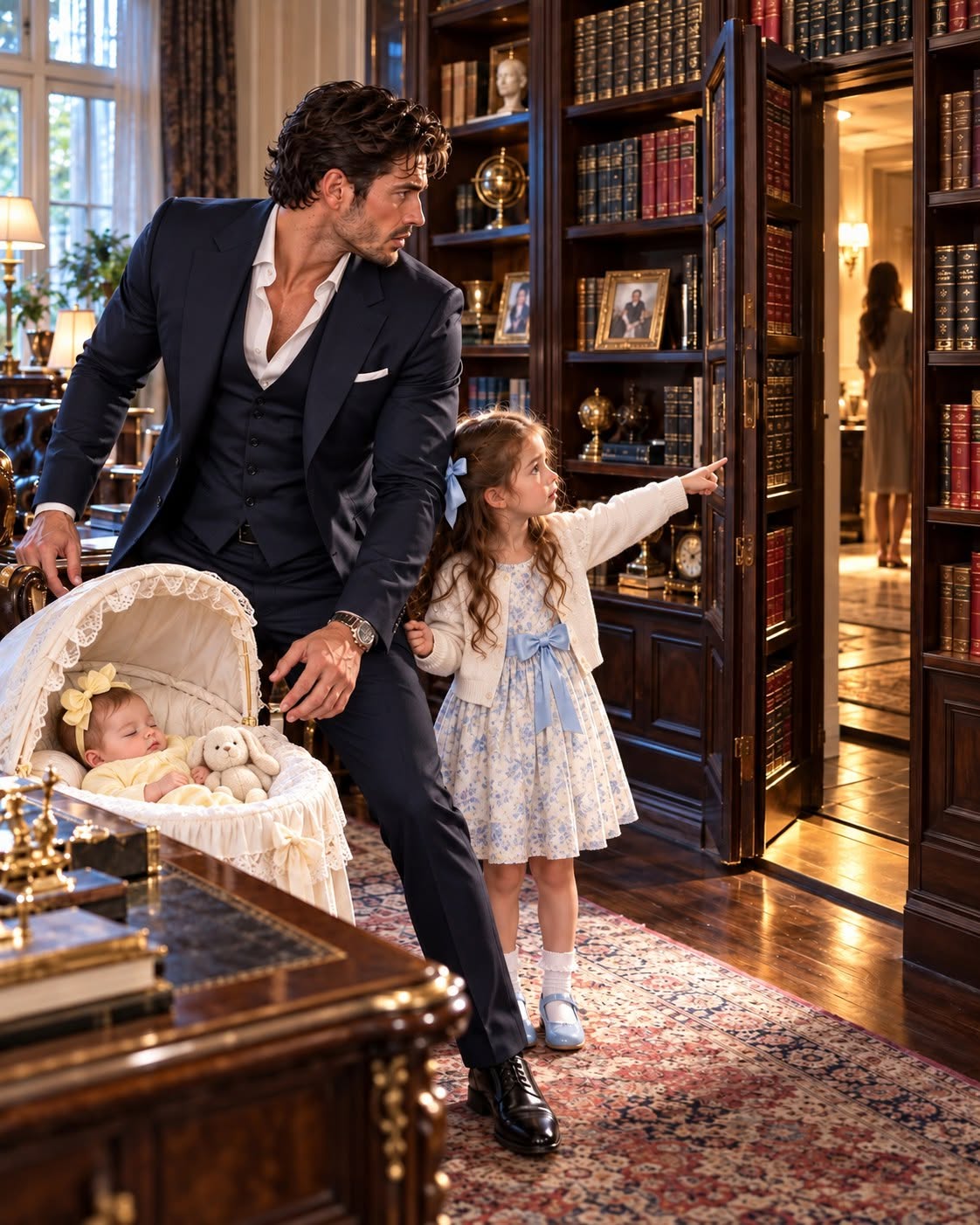 I Found My Housekeeper’s Six-Year-Old Daughter Cleaning My Forbidden Study—Then She Asked Why a Woman Was Crying Inside My Wall.